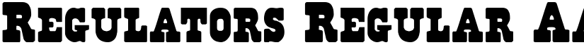 Regulators Regular font