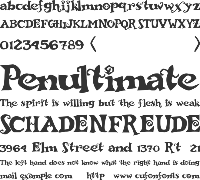 ReBucked font preview