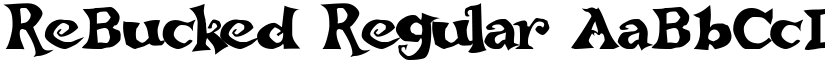 ReBucked font download