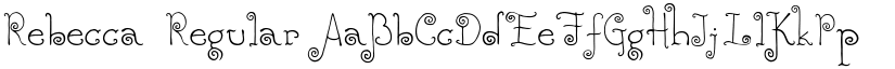 Rebecca Regular font