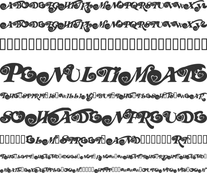 RDHoney font preview