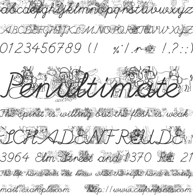 hergulbay font preview