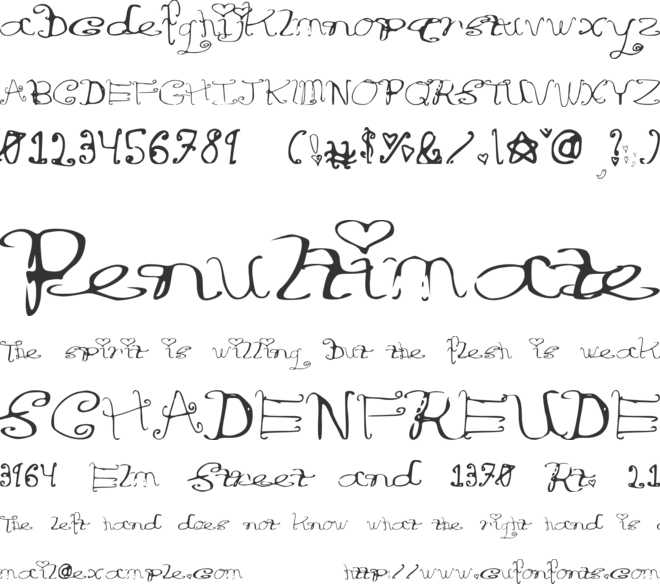 RiordonFancy font preview