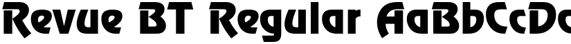 Revue BT Regular font