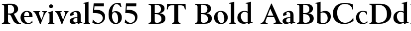 Revival565 BT Bold font