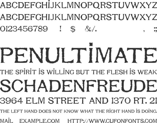 Respess Capitals font preview