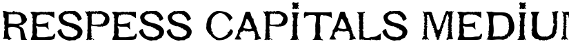 Respess Capitals Medium font
