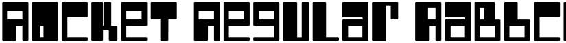 Rocket Regular font