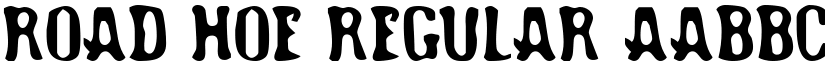 Road Hoe Regular font