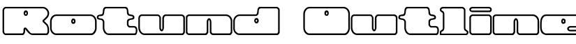 Rotund Outline (BRK) Regular font