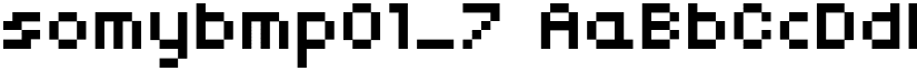 somybmp01_7 font download