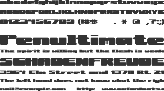 Rotund (BRK) font preview