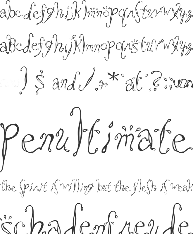 Saltwater font preview