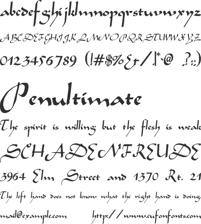 Kalahari font preview