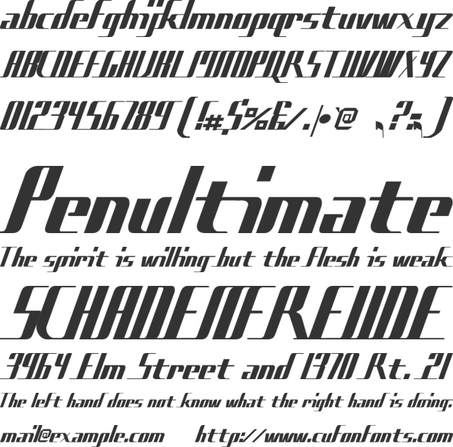 Sad Films font preview