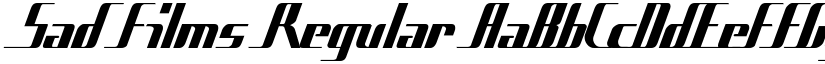 Sad Films Regular font