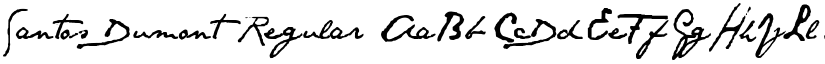 Santos Dumont font download