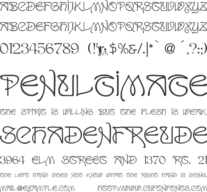 San Remo font preview