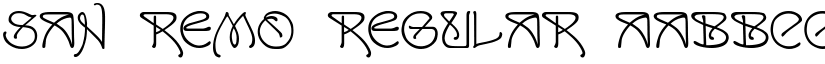 San Remo Regular font