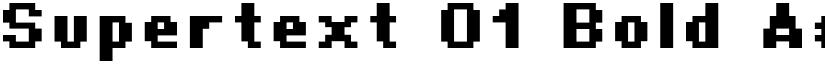 Supertext 01 Bold font