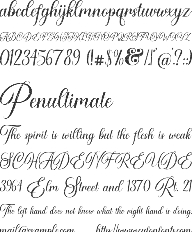 Airthan-Age font preview