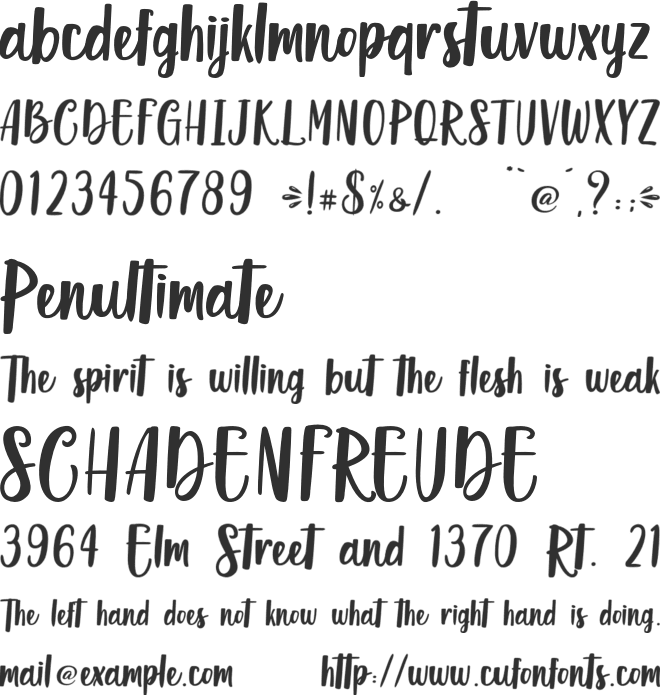 Sea Sand Sun - Personal Use font preview