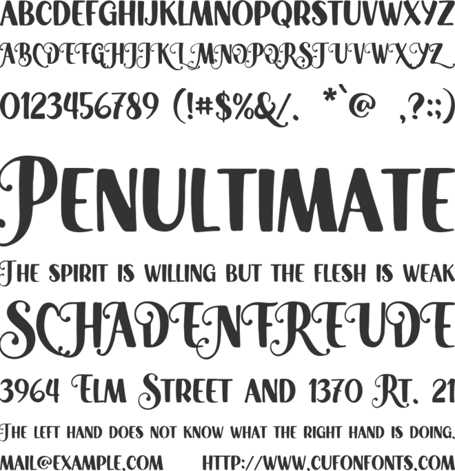 Beauty Florist font preview