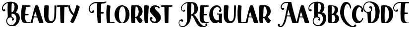 Beauty Florist Regular font