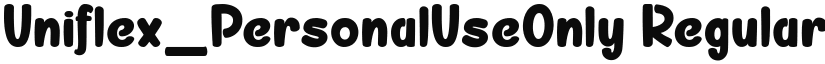 Uniflex_PersonalUseOnly font download