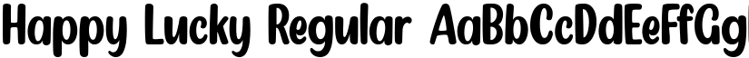 Happy Lucky Regular font