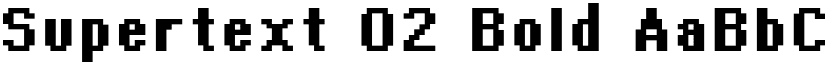 Supertext 02 Bold font