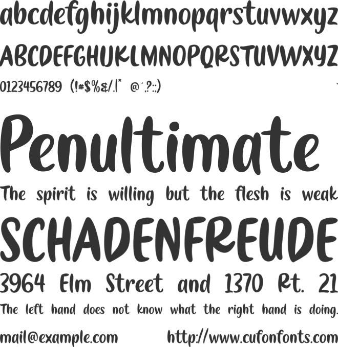 Pumpkin Pancakes font preview