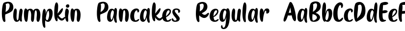 Pumpkin Pancakes Regular font