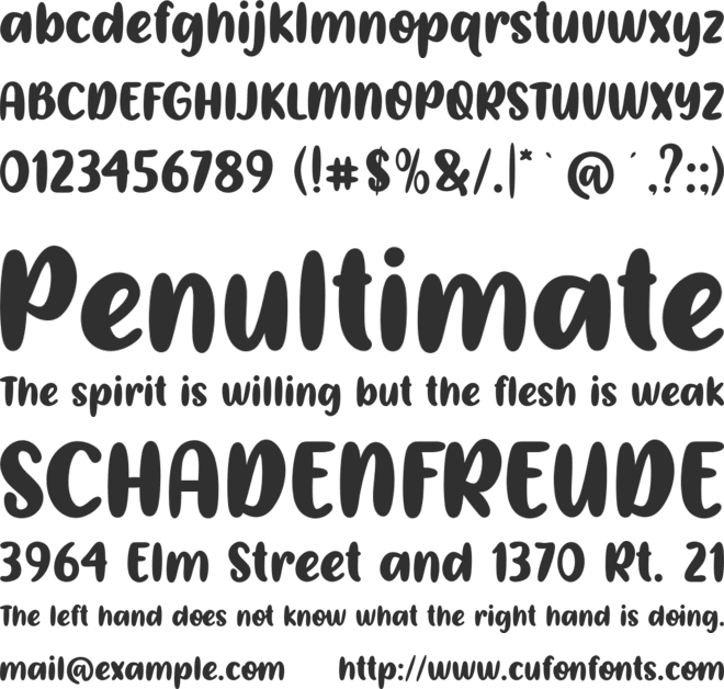 Lobster Bisque font preview