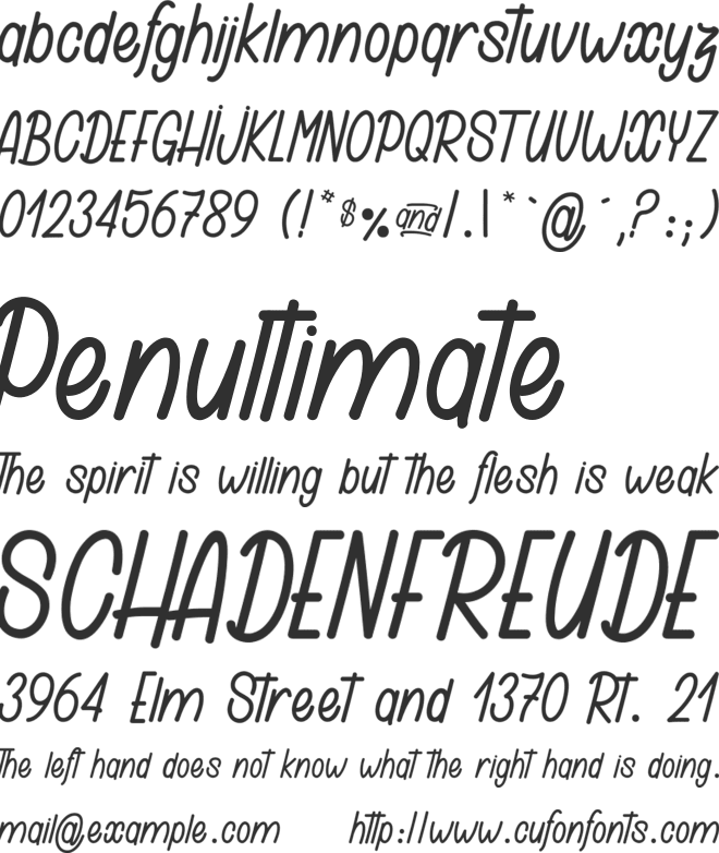 Ginette 1_PersonalUseOnly font preview