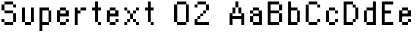 Supertext 02 font