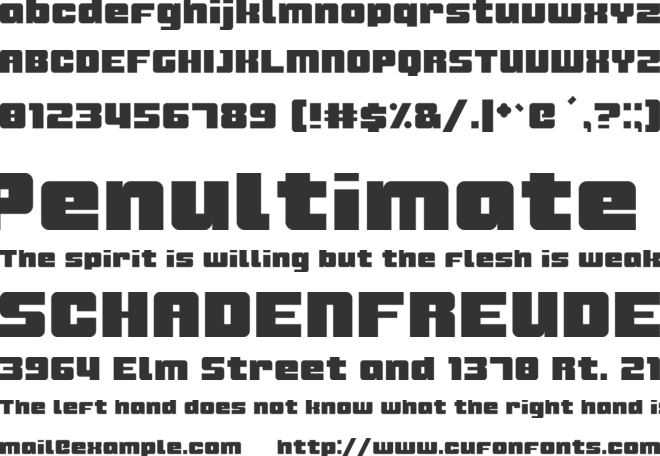 Kijani 21 Clean font preview