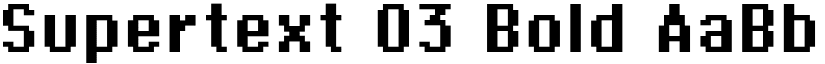 Supertext 03 Bold font