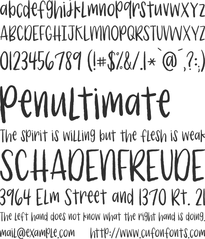 KG Only Angel font preview