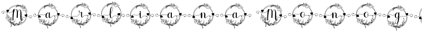 Marliana Monogram Regular font