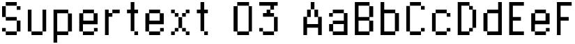 Supertext 03 font