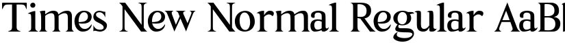 Times New Normal Regular font