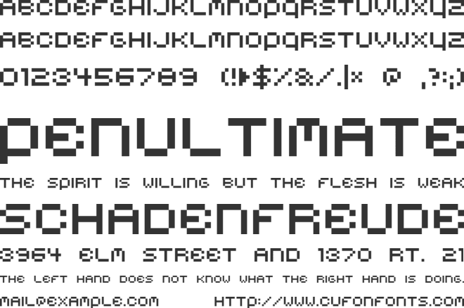Belmongo font preview