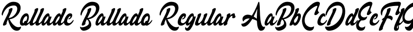 Rollade Ballado Regular font