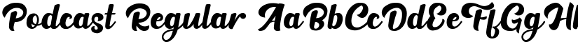 Podcast Regular font