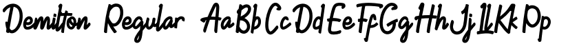 Demilton Regular font
