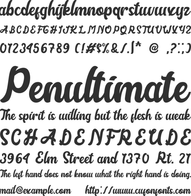 Arkaedos font preview