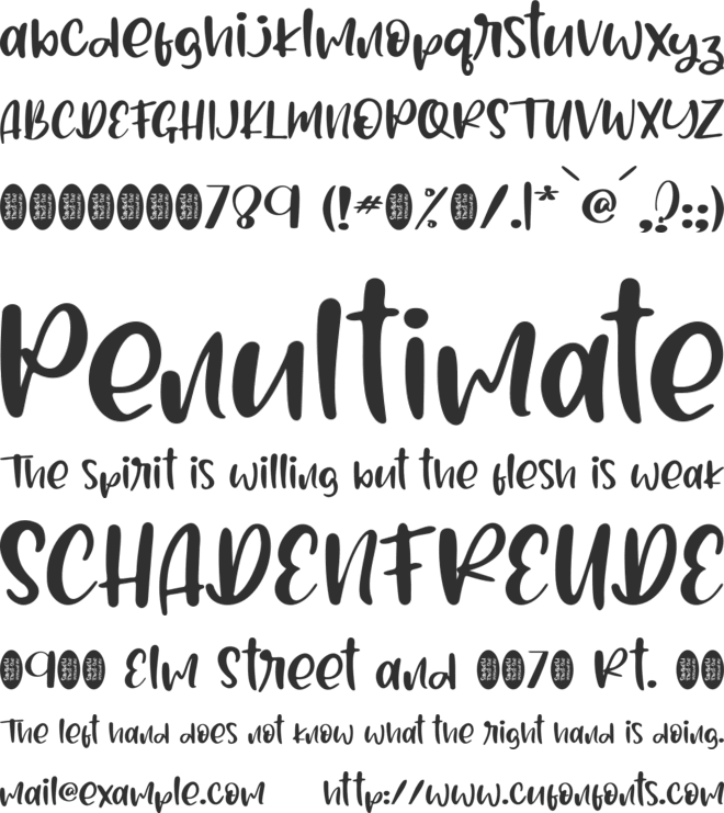 Sambeld Trust-She - Personal Us font preview