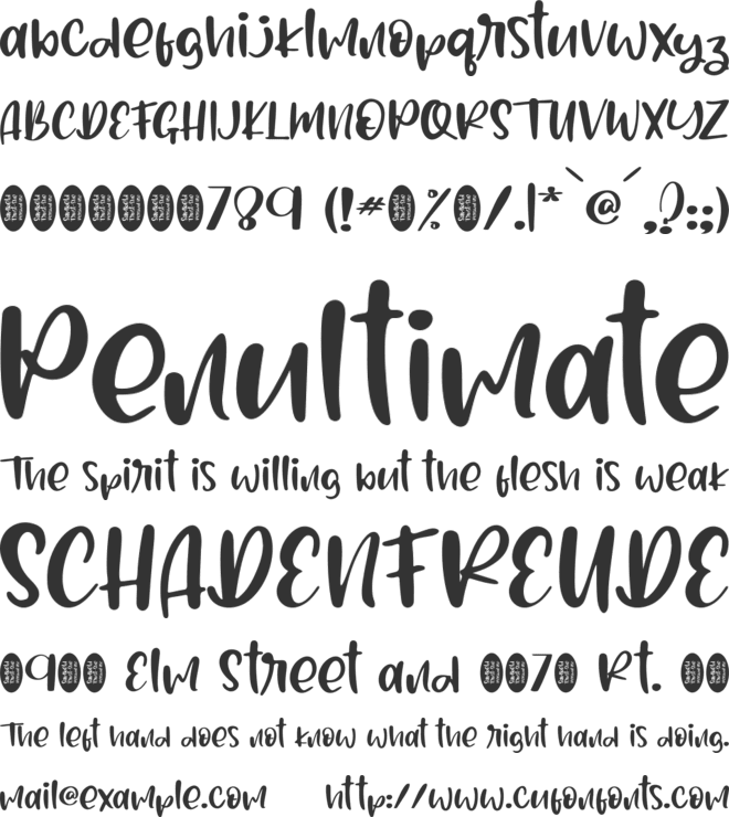 Sambeld Trust-She - Personal Us font preview