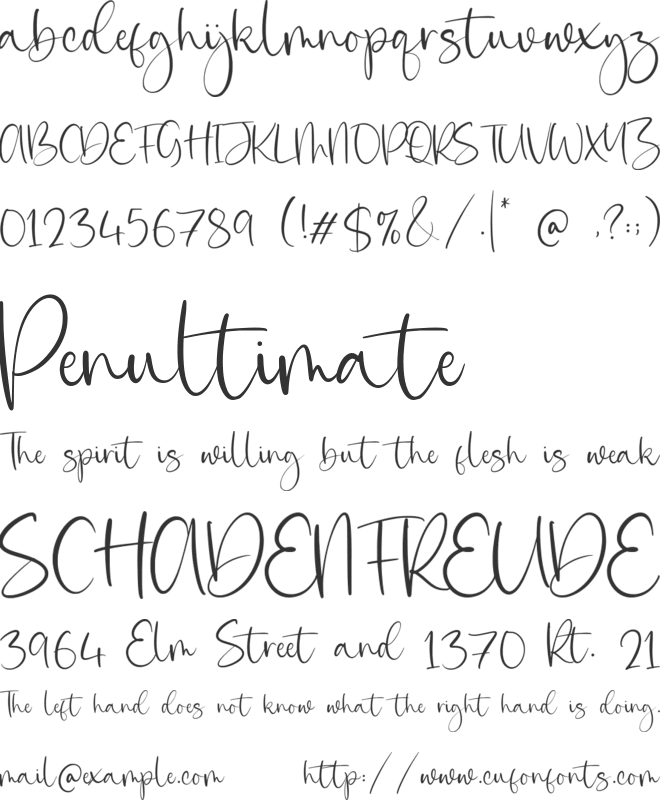Ruxtoni font preview